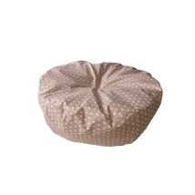 Beige csillagos plüsstartó babzsák