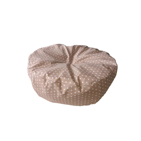 Babzsákpuff - Beige csillagos