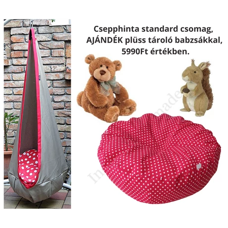 Beige-red csepphinta csomag